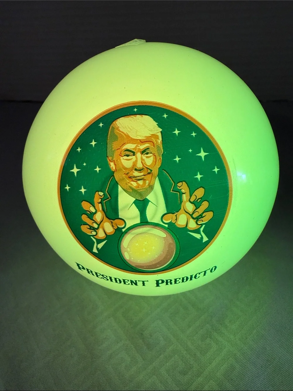 Talking President Predicto Fortune Teller Multicolor Light- Up Sounds Party Ball